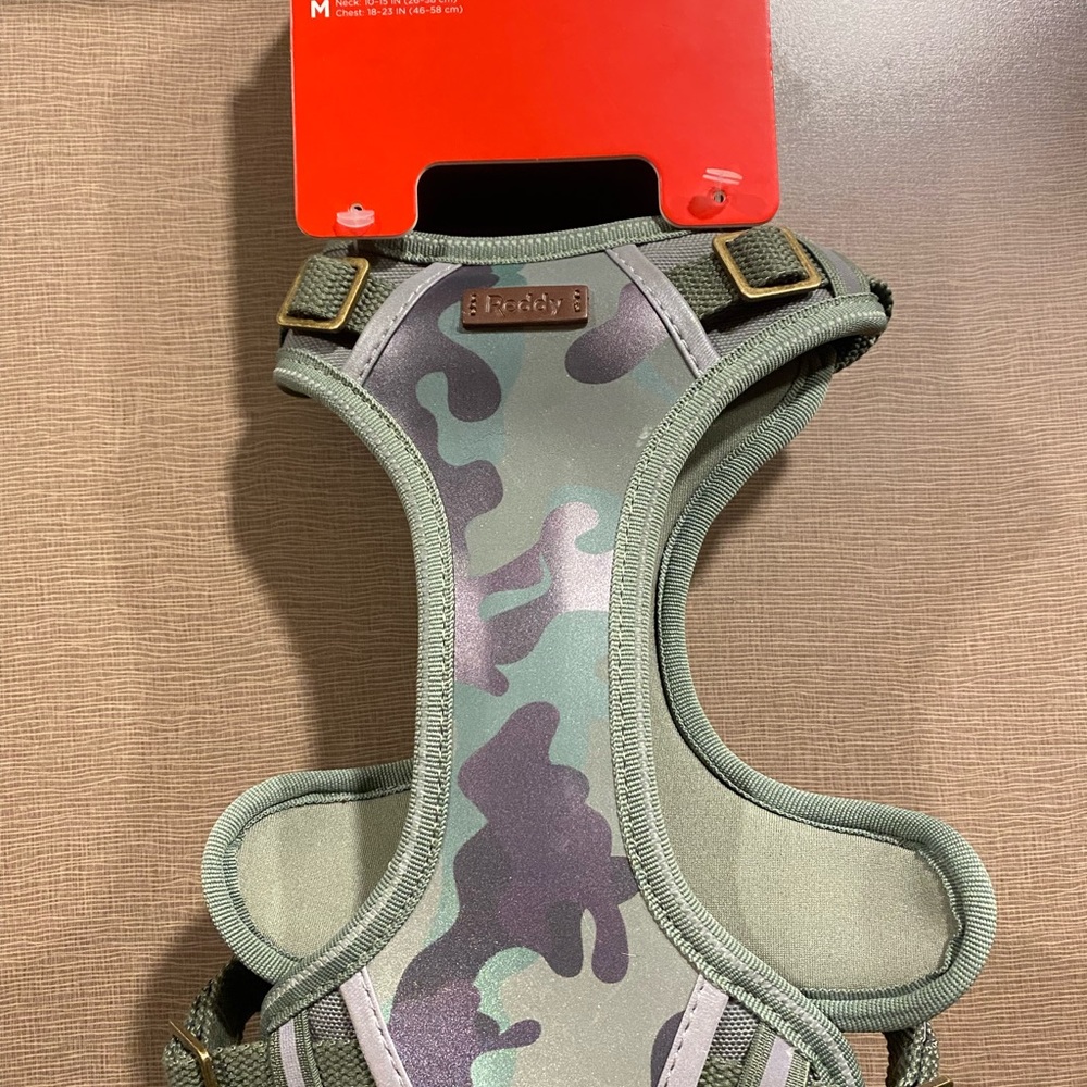 Reddy reflective Green Camo Dog Harness (M)